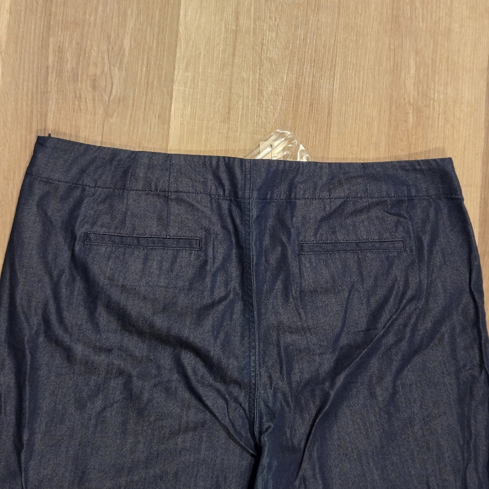 Talbots 16P Blue Sailor Crop Wide Leg - Picture 4 of 5